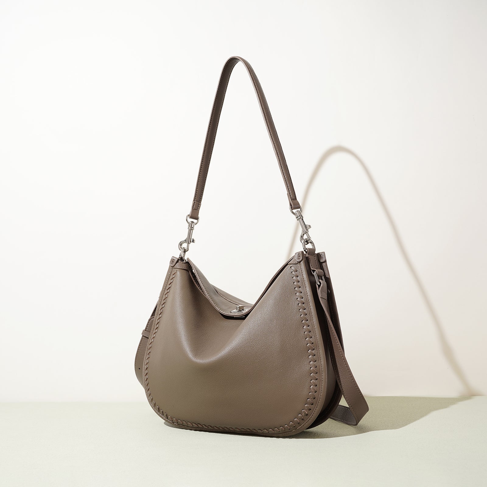Luxury Structured Leather Work Tote - VVISN