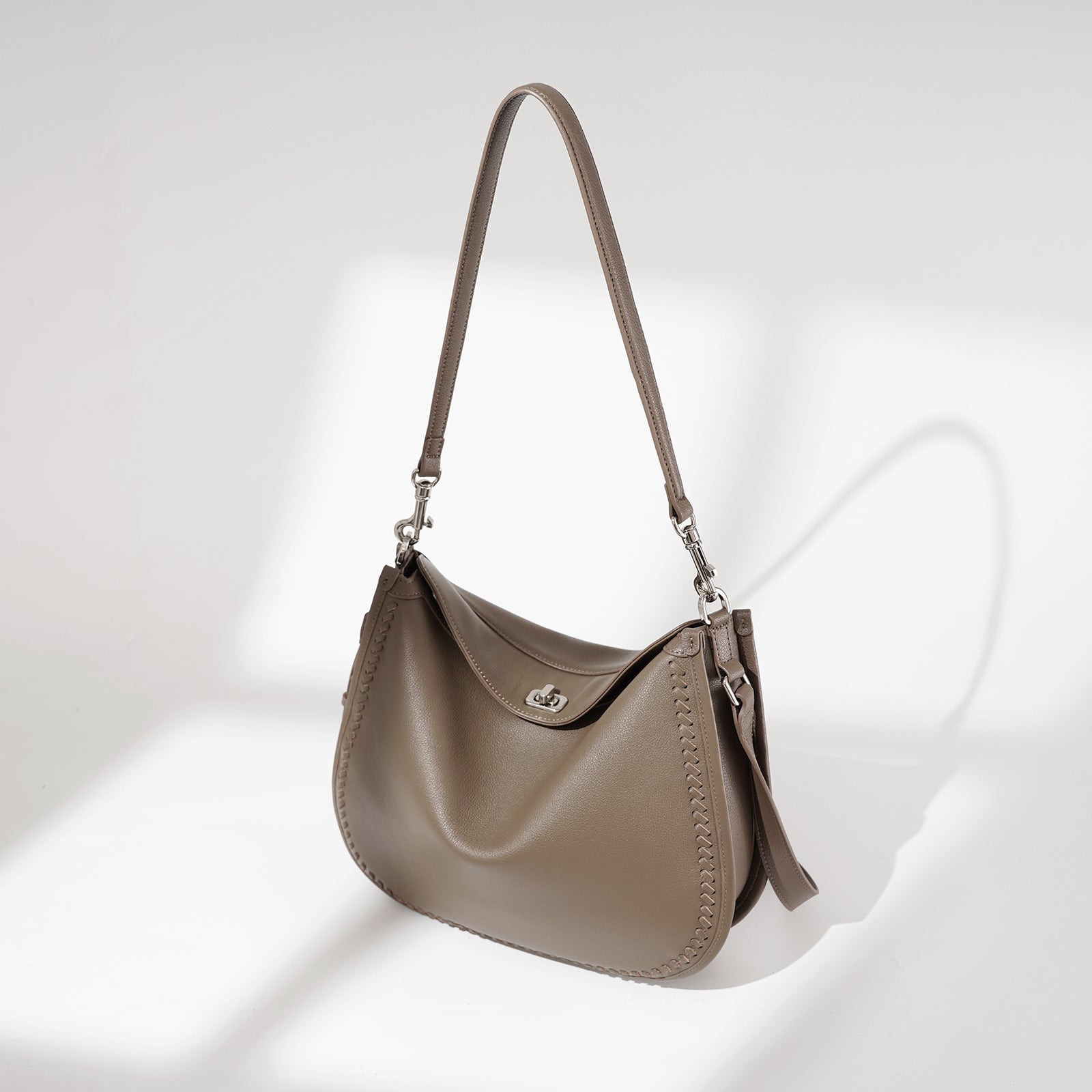 Luxury Structured Leather Work Tote - VVISN