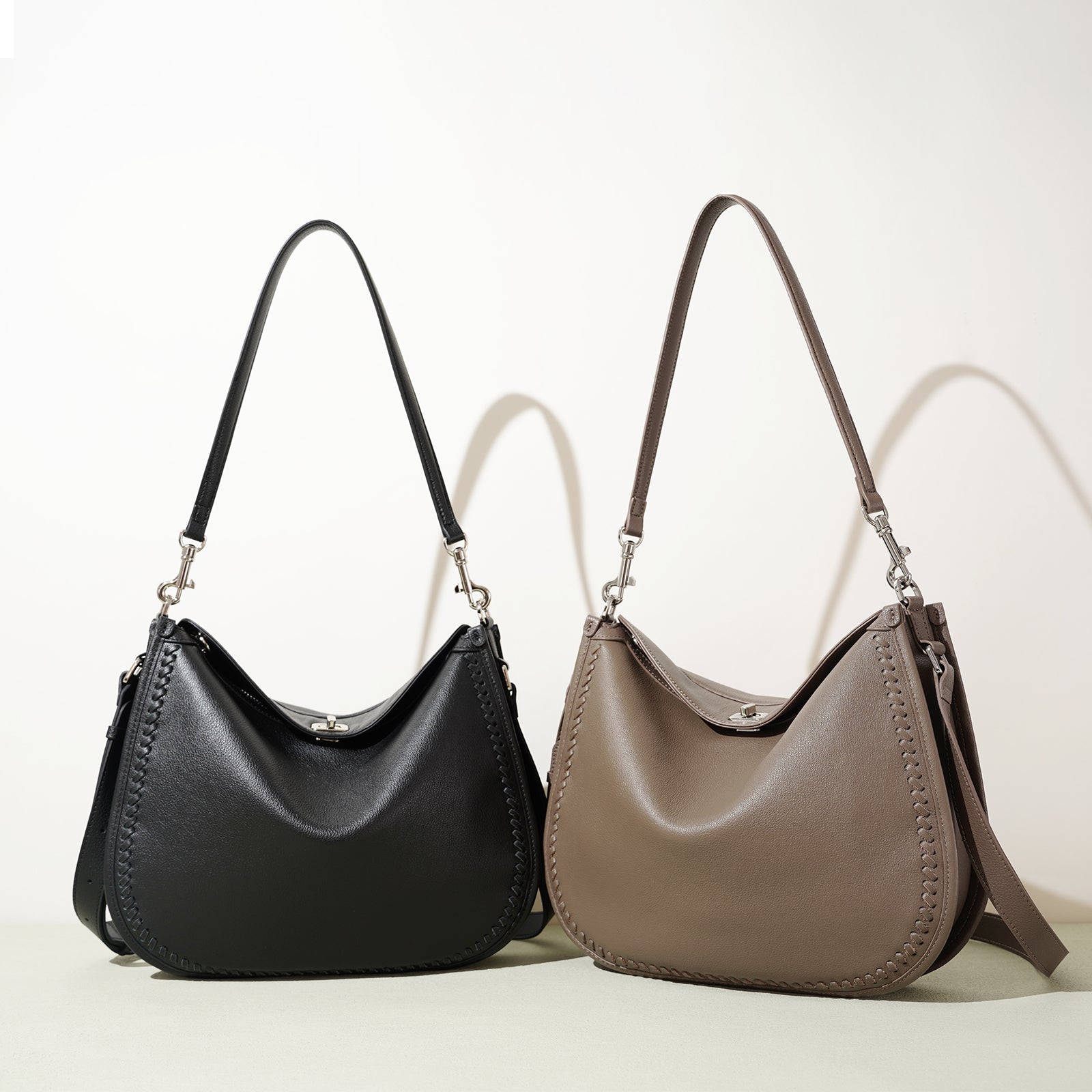 Luxury Structured Leather Work Tote - VVISN