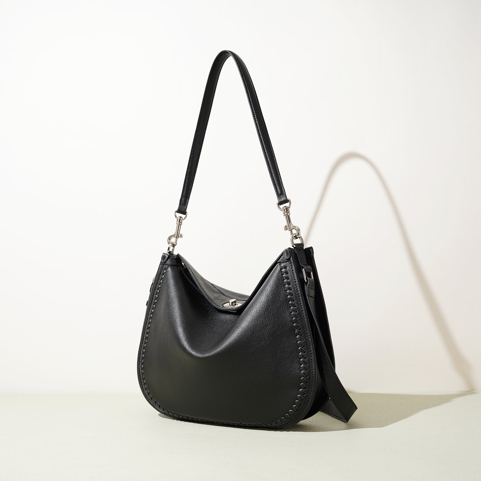 Luxury Structured Leather Work Tote - VVISN