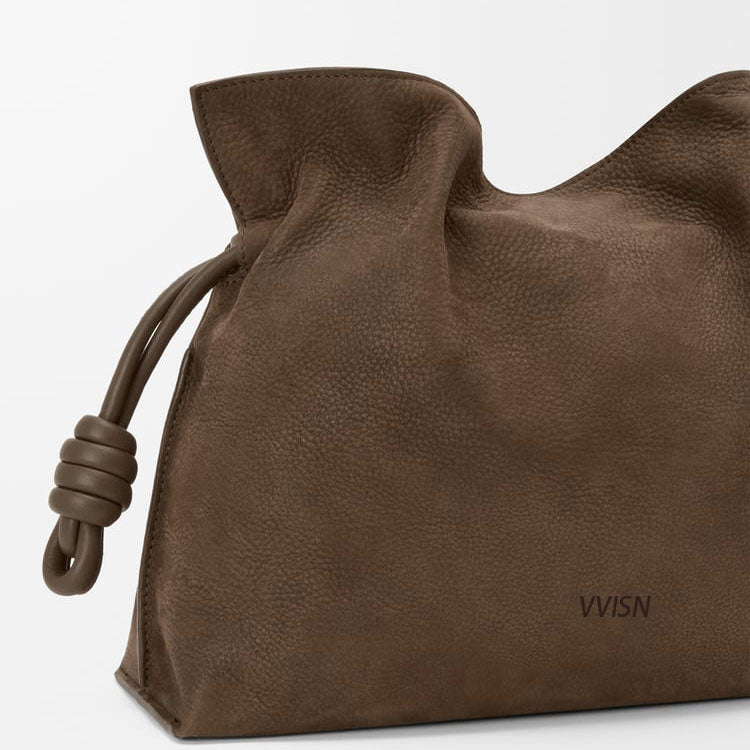 Medium Grained Nubuck Flamenco Clutch - VVISN