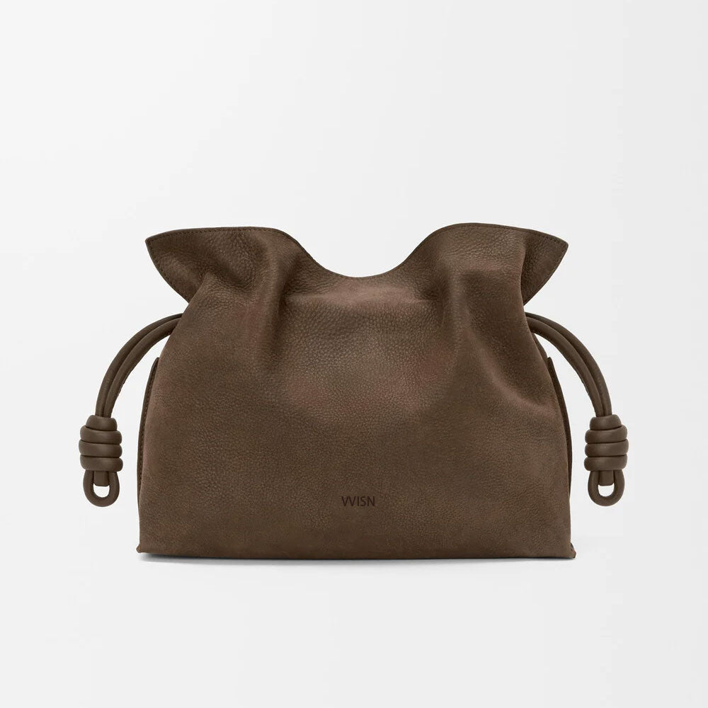 Medium Grained Nubuck Flamenco Clutch - VVISN