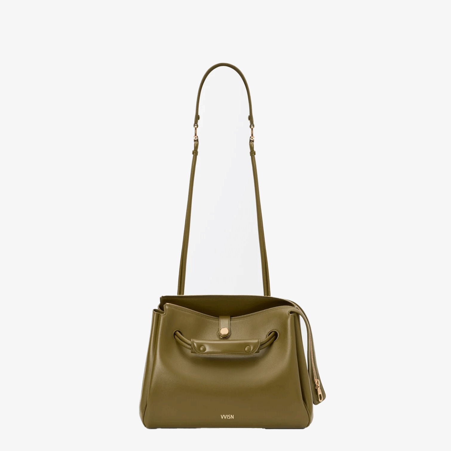 Medium Madrid Supple Calfskin Bag Olive - VVISN