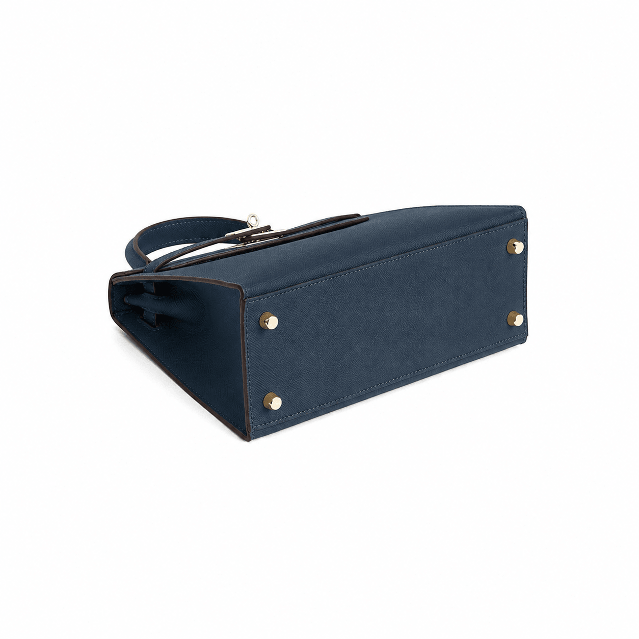 Midnight Blue Structured Top Handle - VVISN