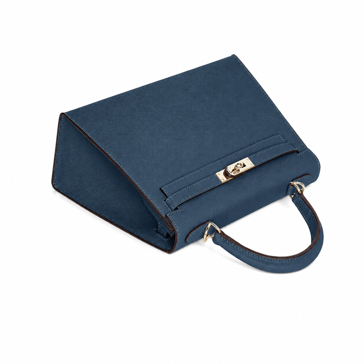 Midnight Blue Structured Top Handle - VVISN