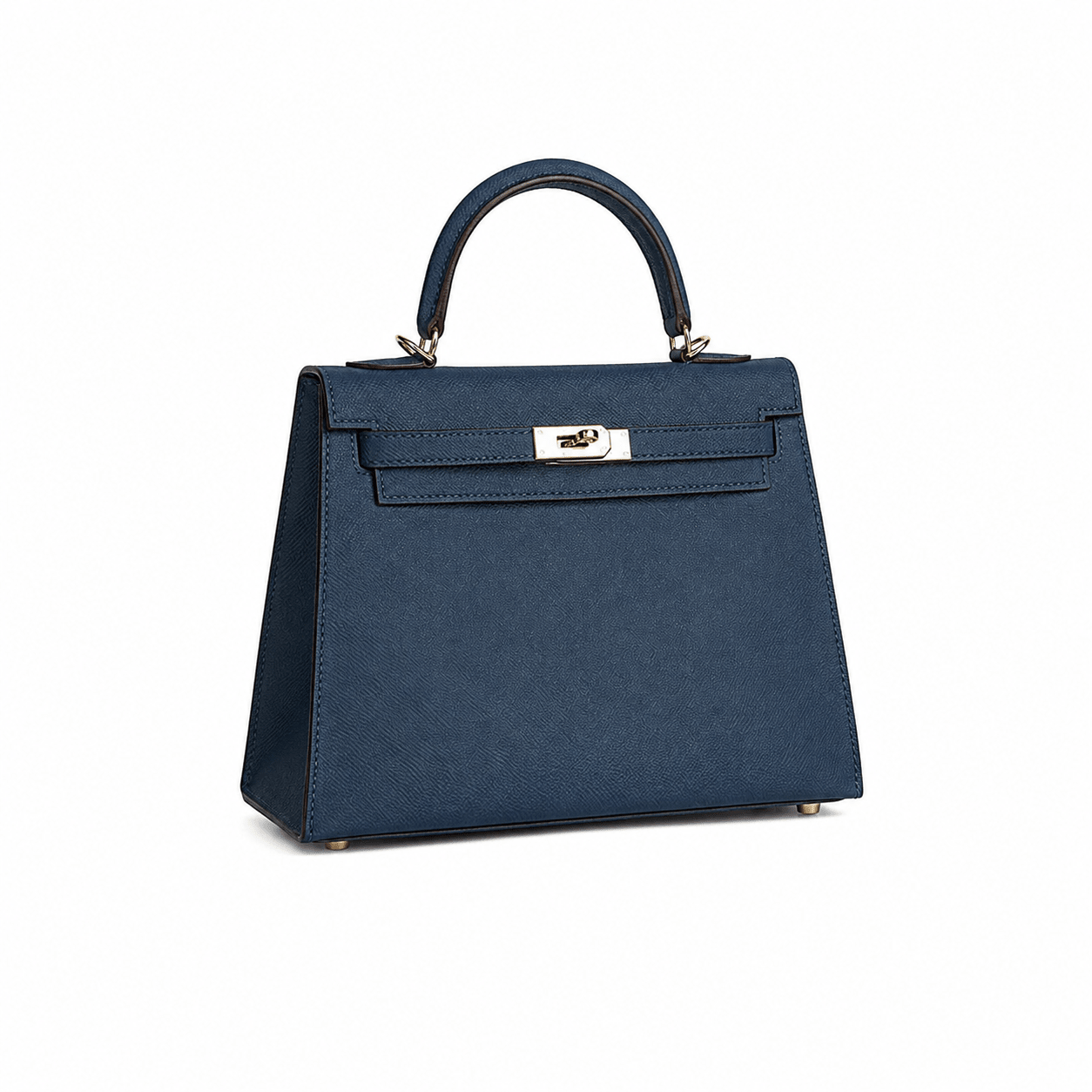 Midnight Blue Structured Top Handle - VVISN
