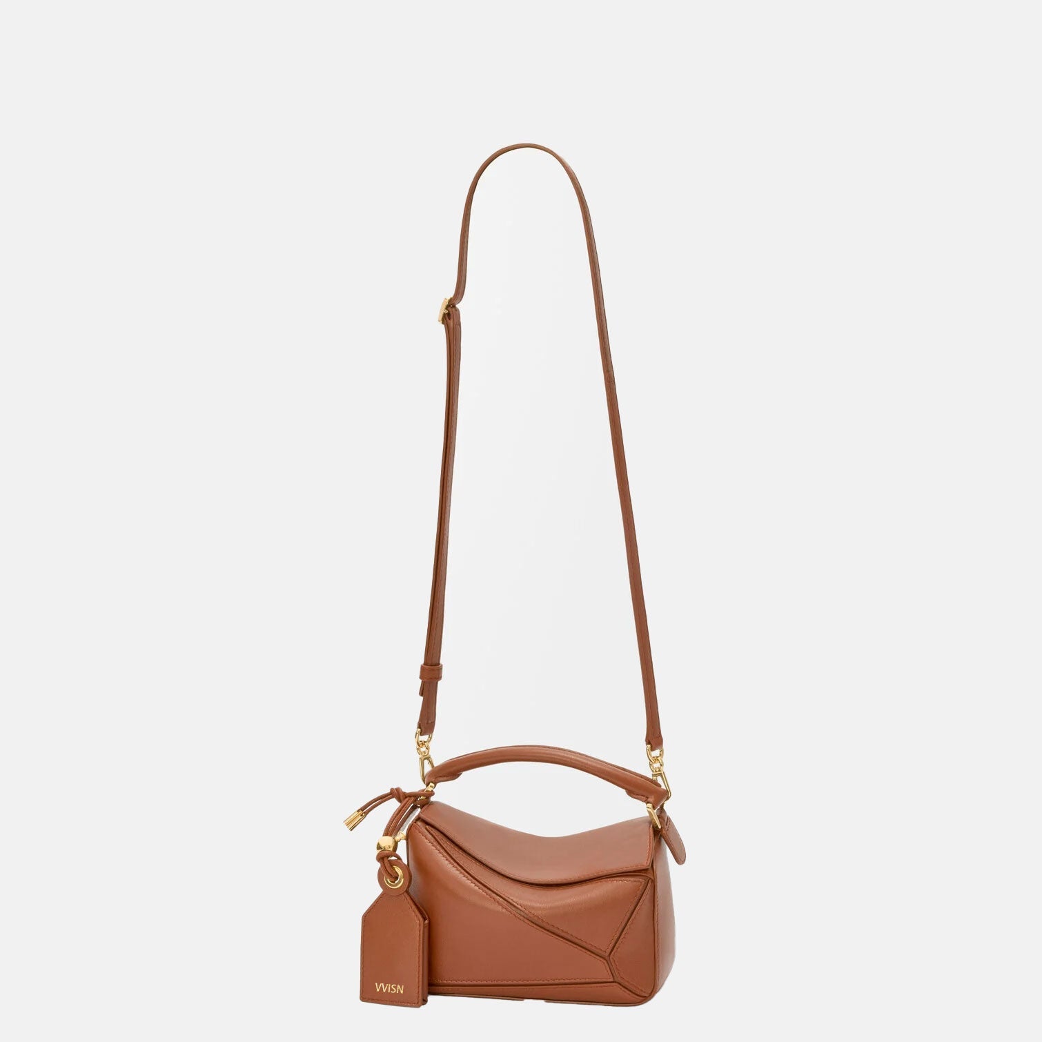 Mini Featherlight Puzzle bag in nappa lambskin - VVISN