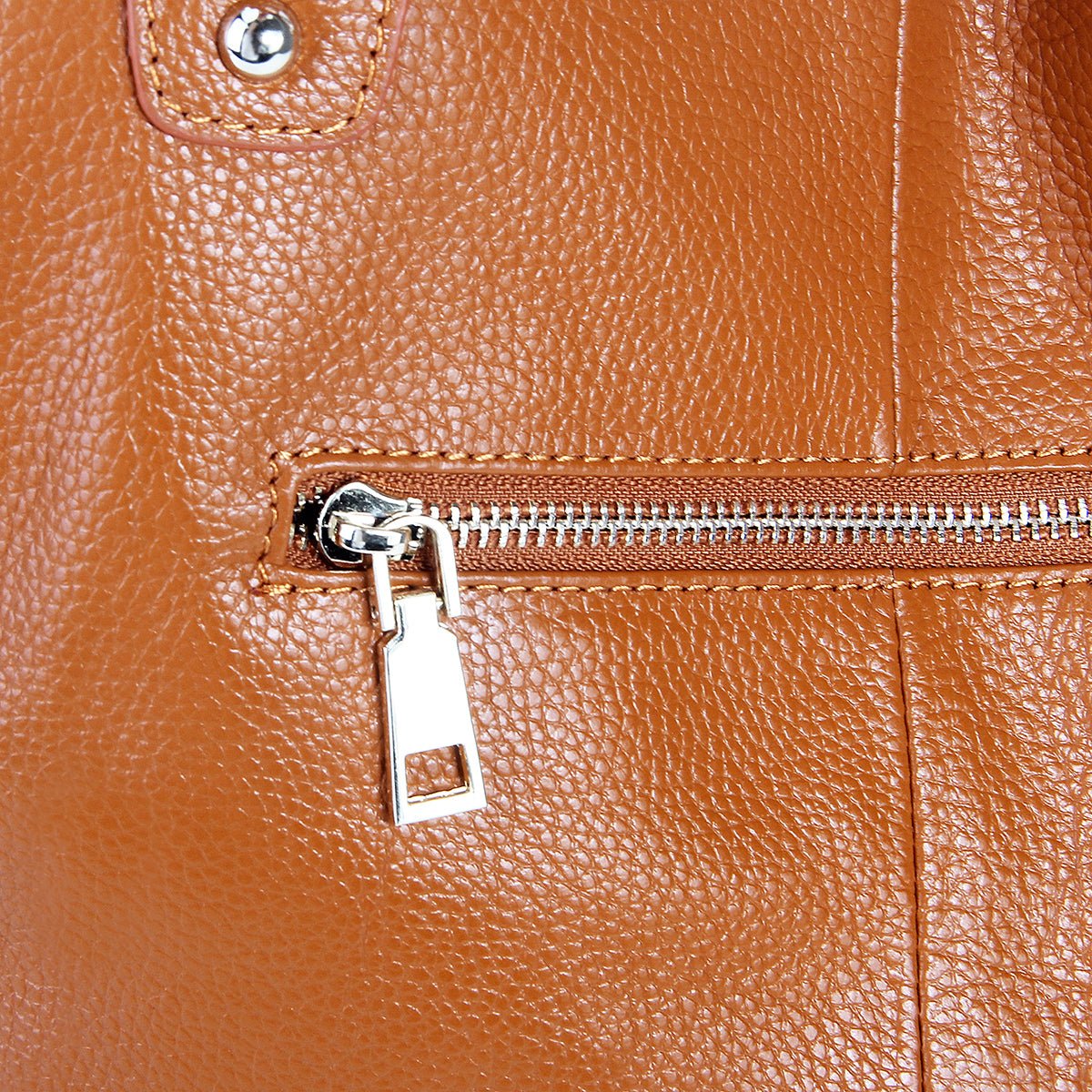 Minimalist Full Grain Leather Large Tote - VVISN