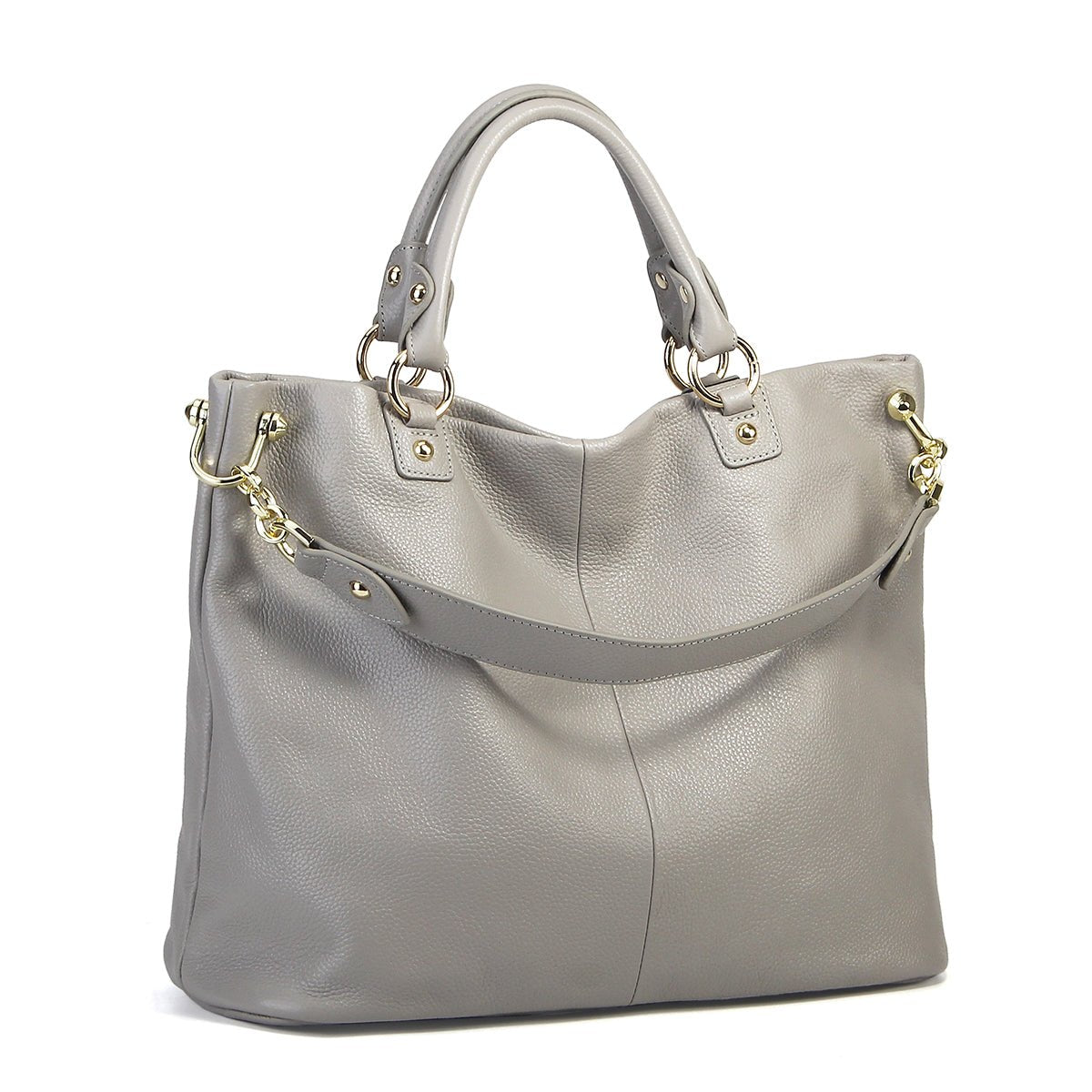 Minimalist Full Grain Leather Large Tote - VVISN