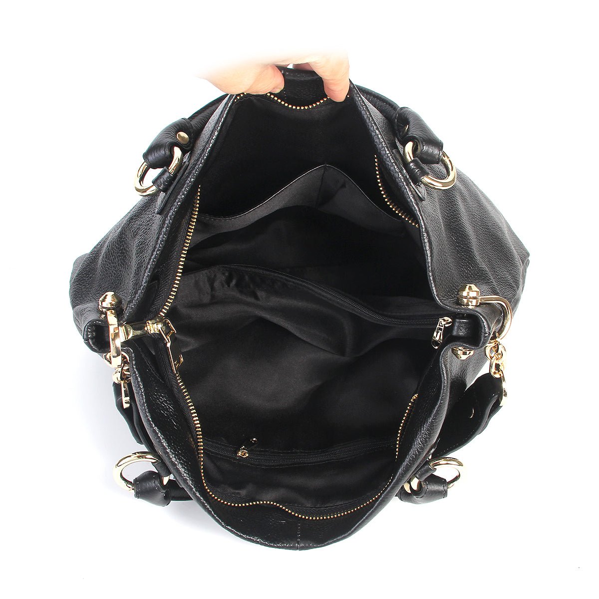 Minimalist Full Grain Leather Large Tote - VVISN