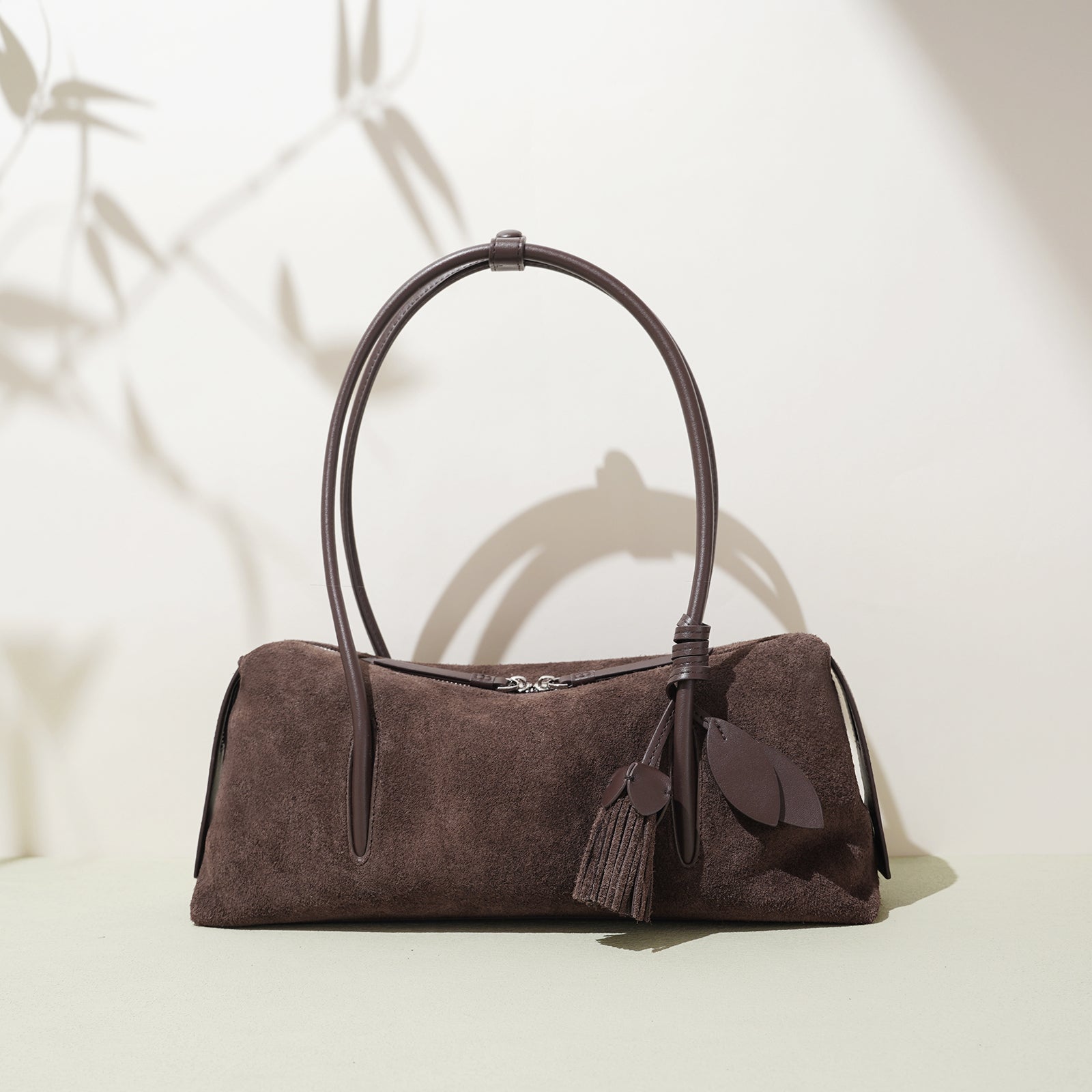 Minimalist Leather Crescent Underarm Bag - VVISN