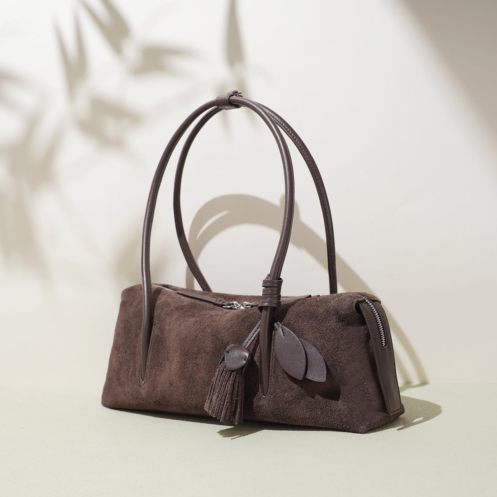 Minimalist Leather Crescent Underarm Bag - VVISN