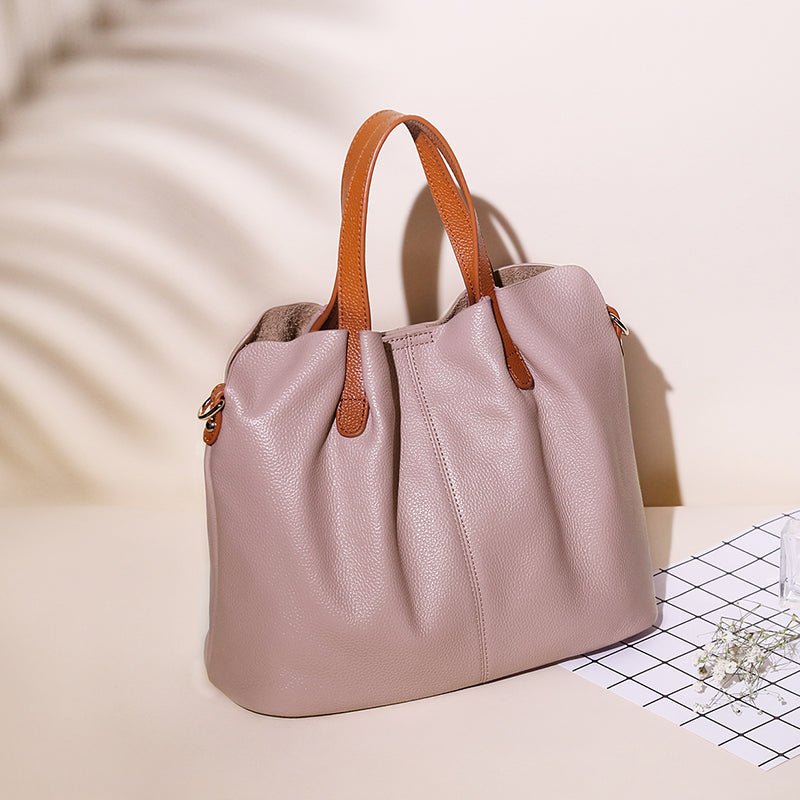 Multi - Function Leather Boston Crossbody - VVISN