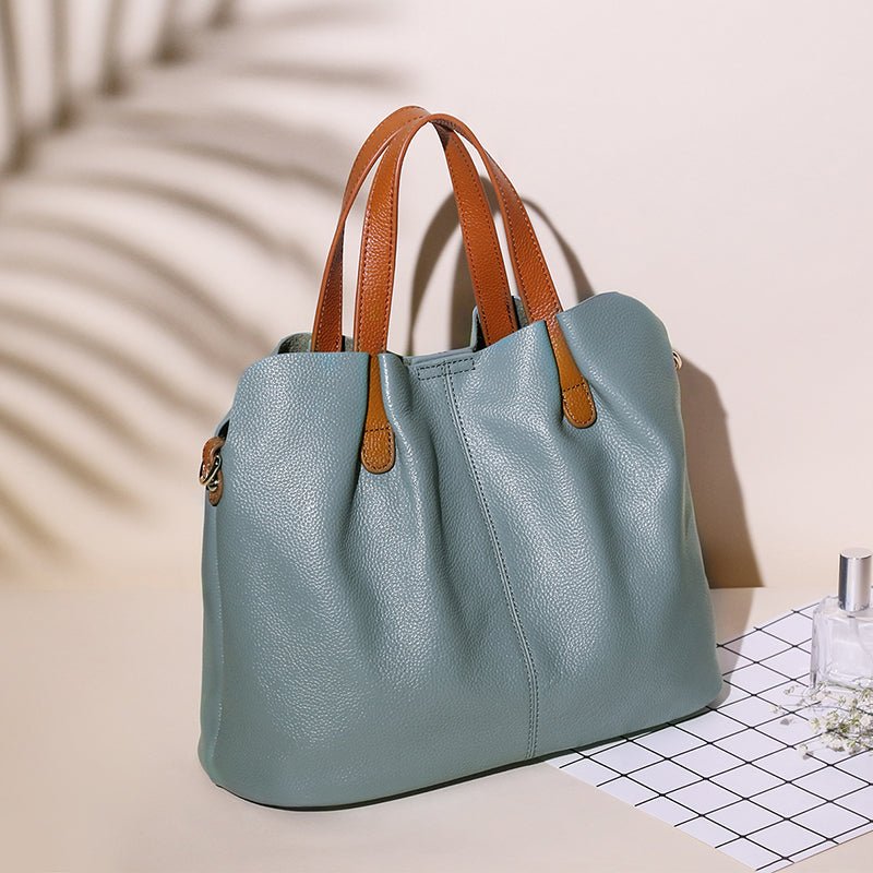 Multi - Function Leather Boston Crossbody - VVISN