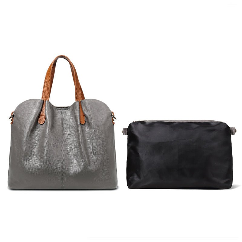 Multi - Function Leather Boston Crossbody - VVISN