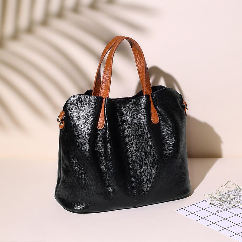 Multi - Function Leather Boston Crossbody - VVISN