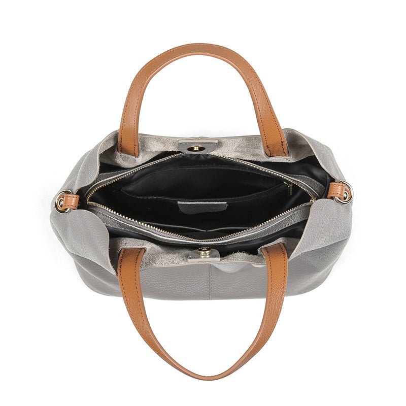 Multi - Function Leather Boston Crossbody - VVISN