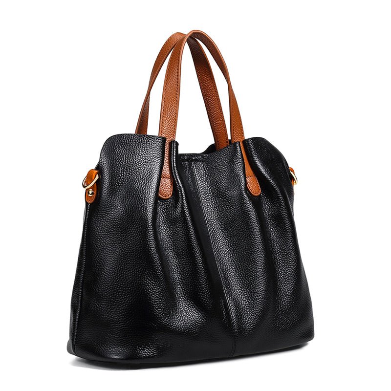 Multi - Function Leather Boston Crossbody - VVISN