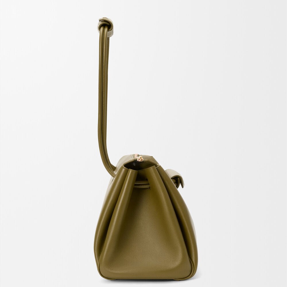 Olive Supple Calfskin Madrid Trapeze Bag - VVISN