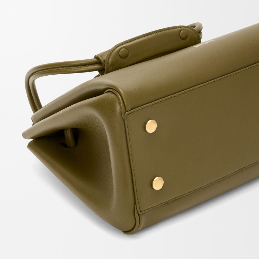 Olive Supple Calfskin Madrid Trapeze Bag - VVISN