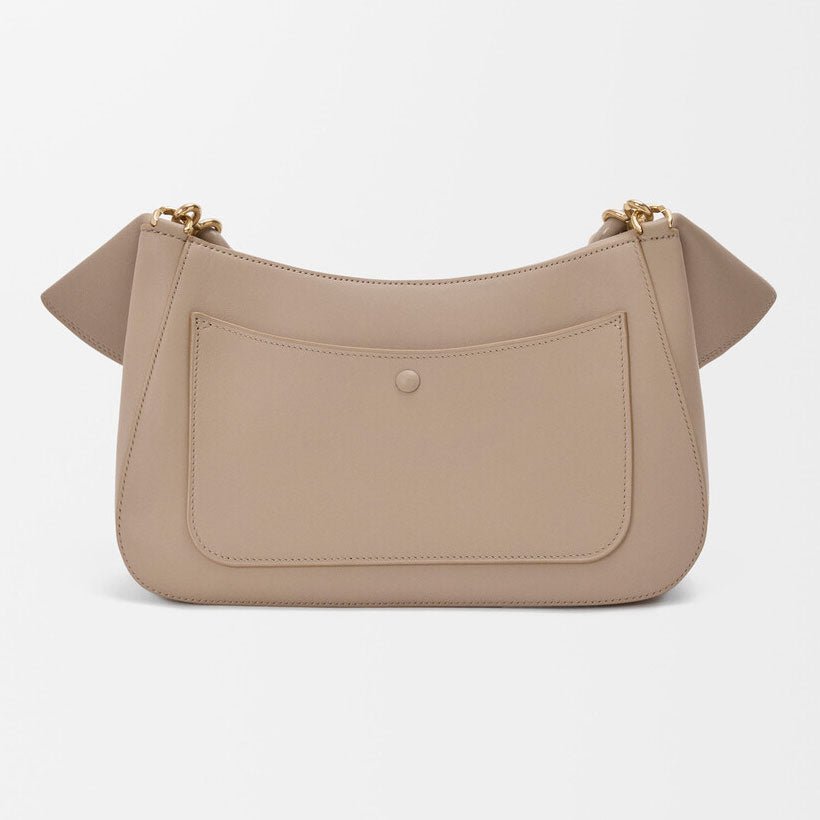 Sand Smooth Calfskin Ola Shoulder Bag - VVISN