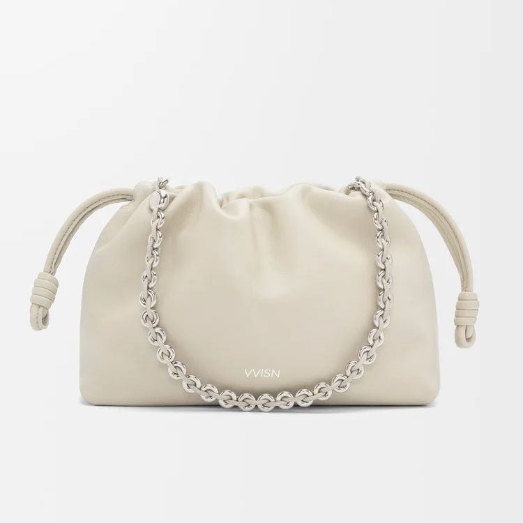 Sea Salt Nappa Leather Flamenco Purse - VVISN