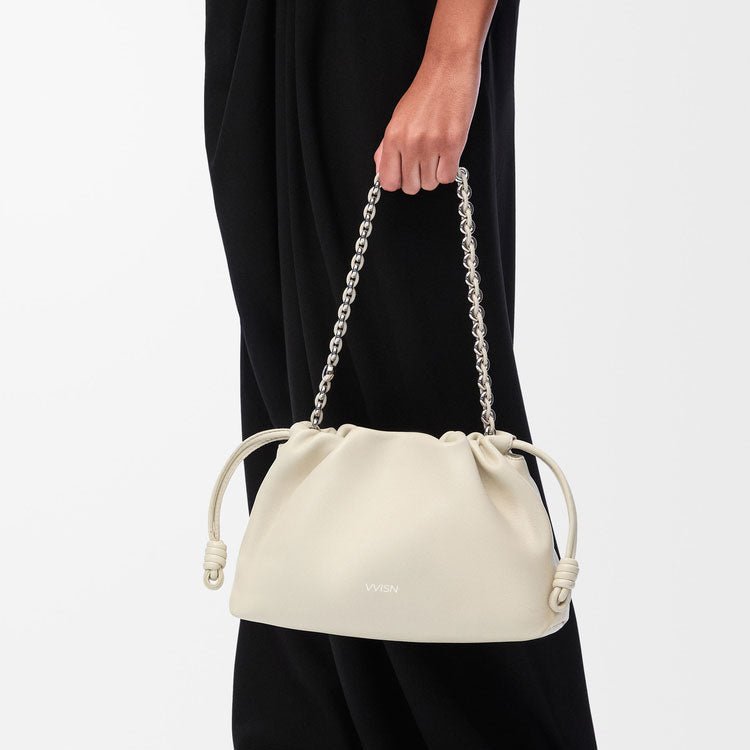 Sea Salt Nappa Leather Flamenco Purse - VVISN