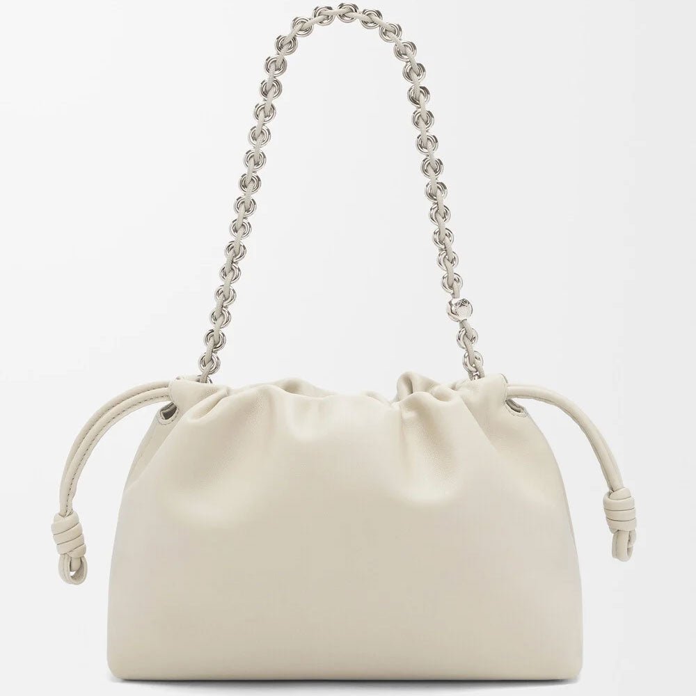 Sea Salt Nappa Leather Flamenco Purse - VVISN