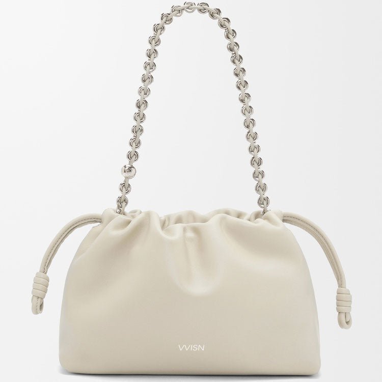 Sea Salt Nappa Leather Flamenco Purse - VVISN