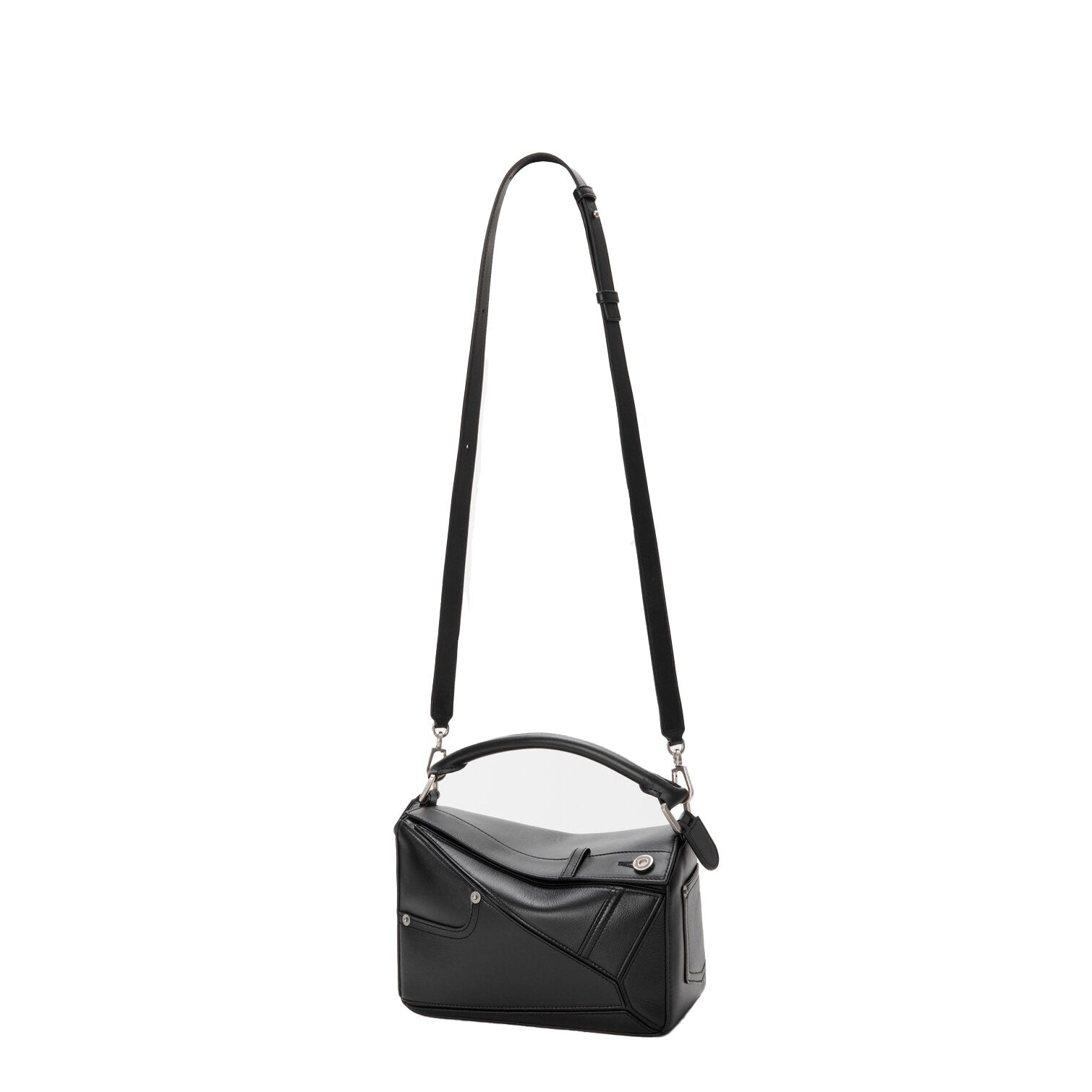 Shiny Calfskin Puzzle Shoulder Bag - VVISN