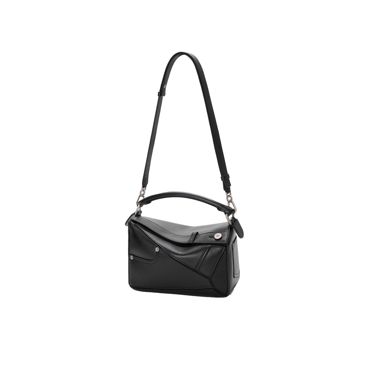 Shiny Calfskin Puzzle Shoulder Bag - VVISN