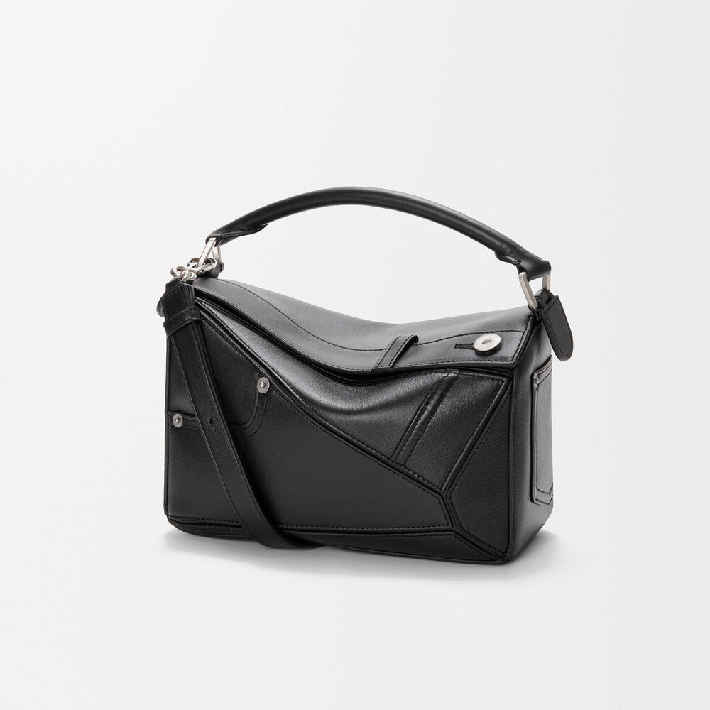 Shiny Calfskin Puzzle Shoulder Bag - VVISN