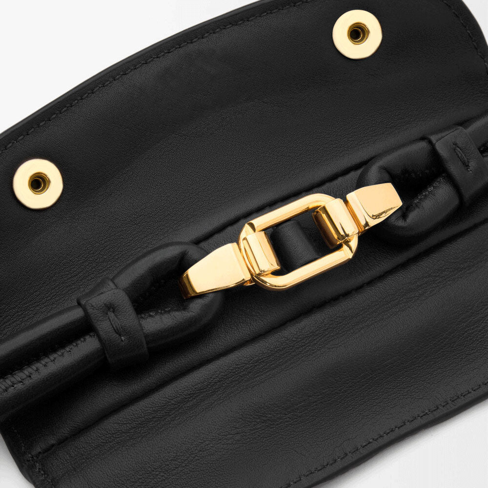 Small Madrid bag in supple calfskin Black - VVISN