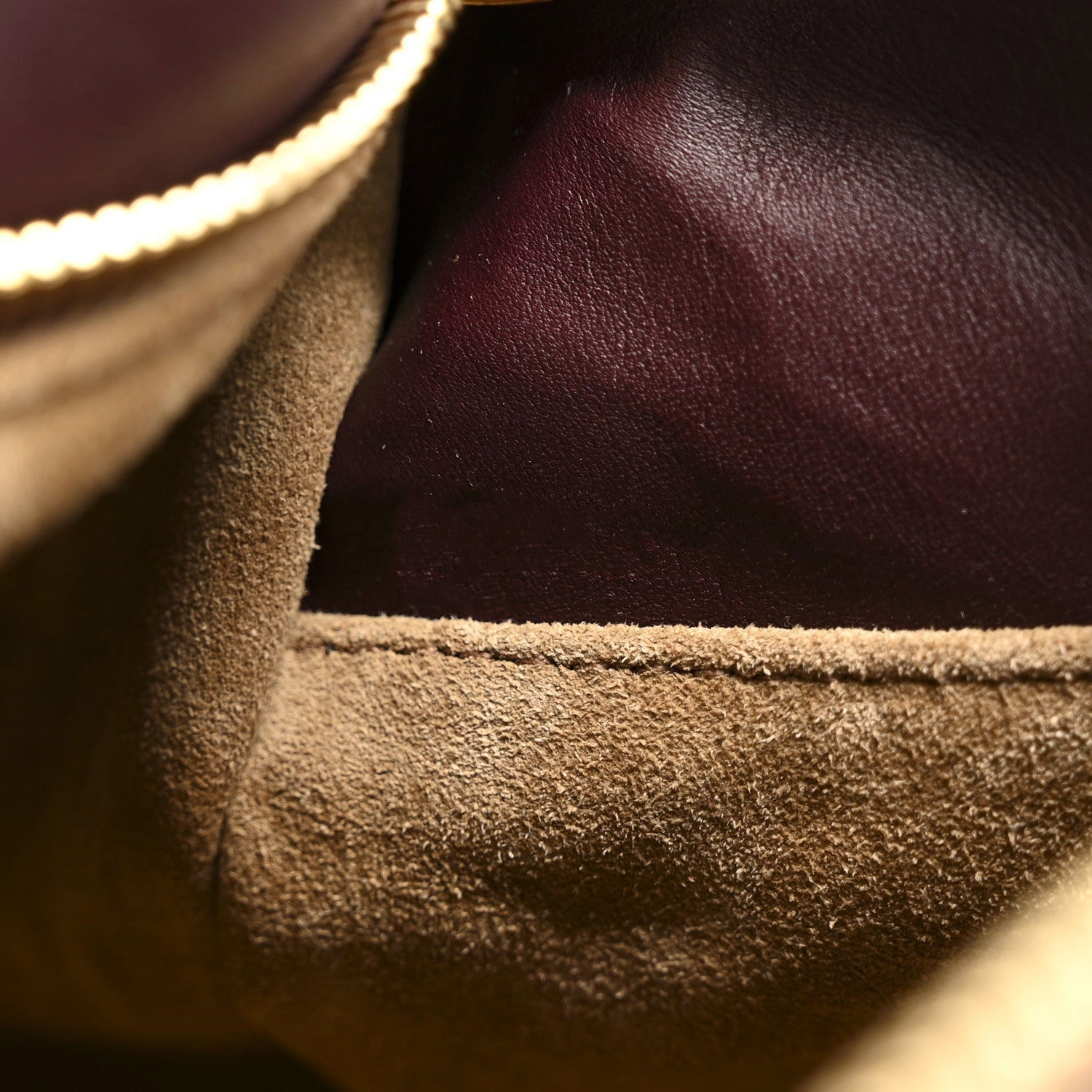 Small Puzzle Bag in Dark Burgundy Smooth Calf with Woven Nappa Handle - VVISN