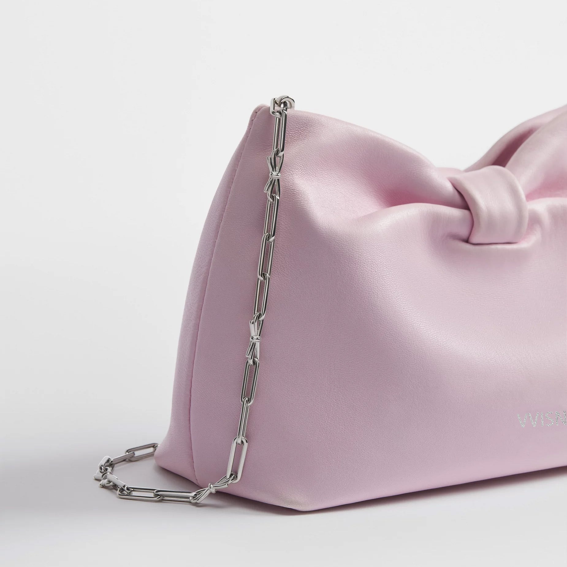 Small Supple Lambskin Bow Shoulder Bag - VVISN