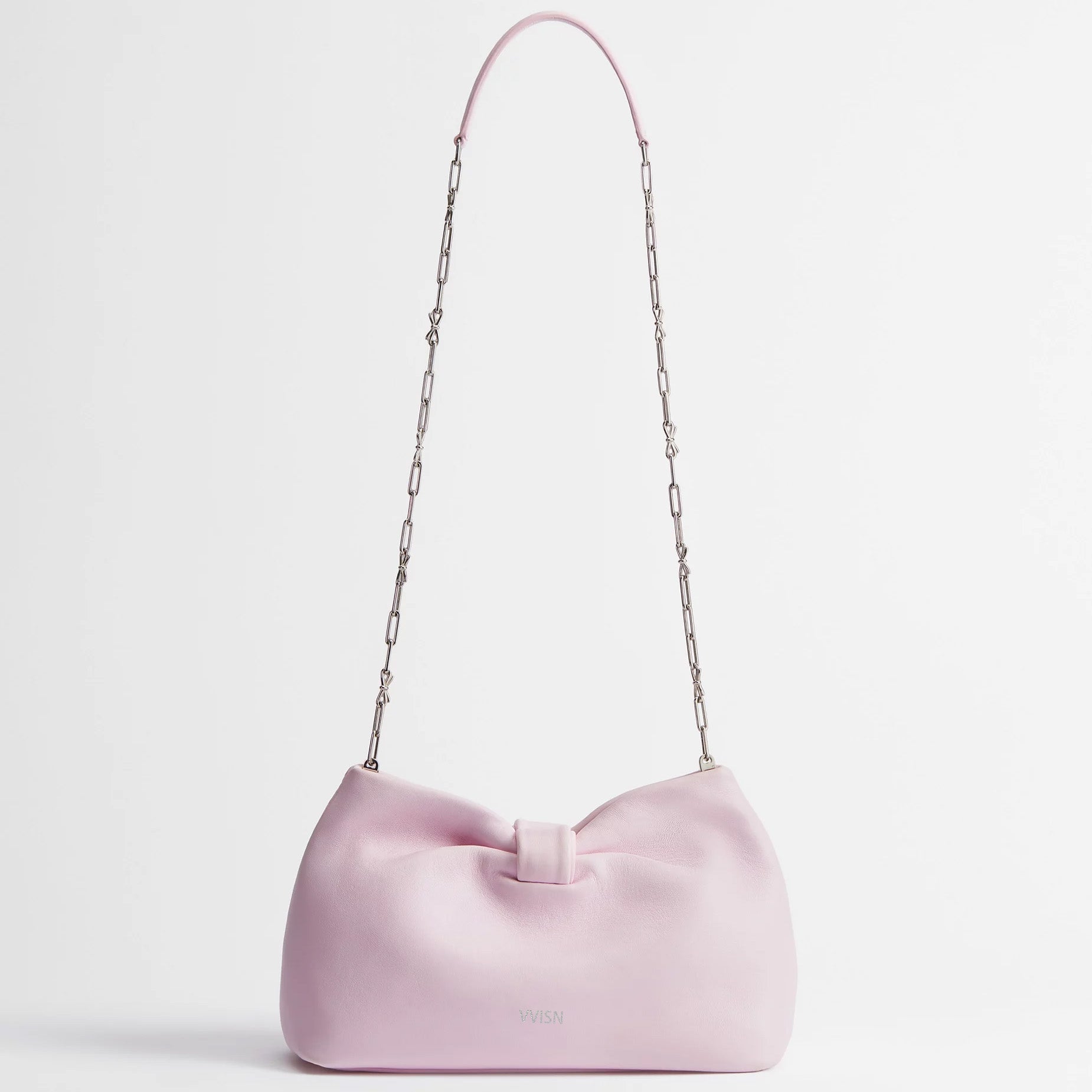Small Supple Lambskin Bow Shoulder Bag - VVISN