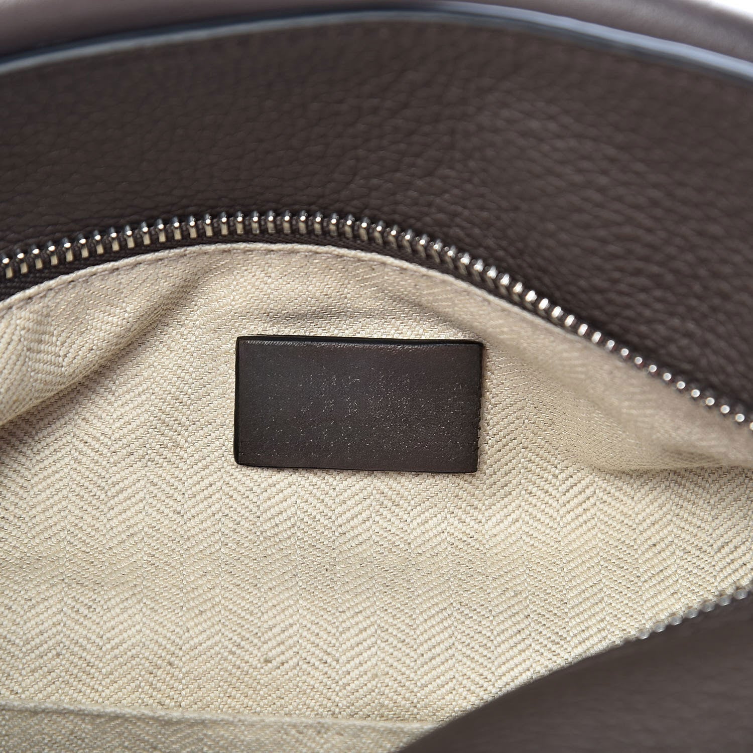 Small Taupe Woven Handle Puzzle Bag - VVISN