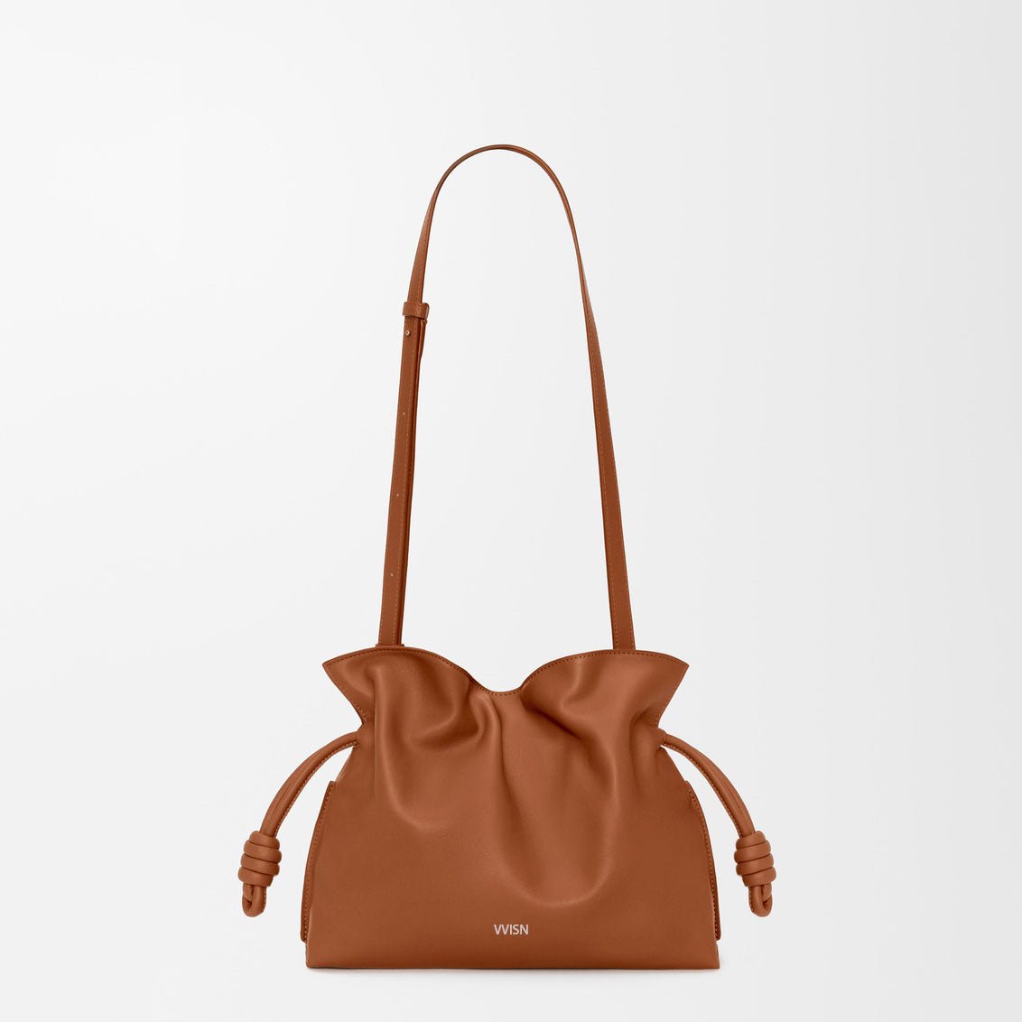 Squirrel Medium Flamenco clutch in nappa calfskin - VVISN