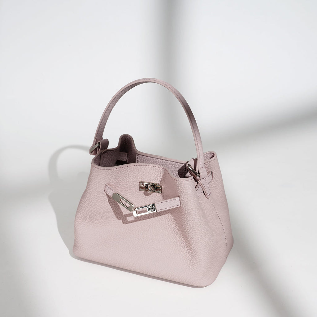 Structured Full Grain Leather Handbag - VVISN