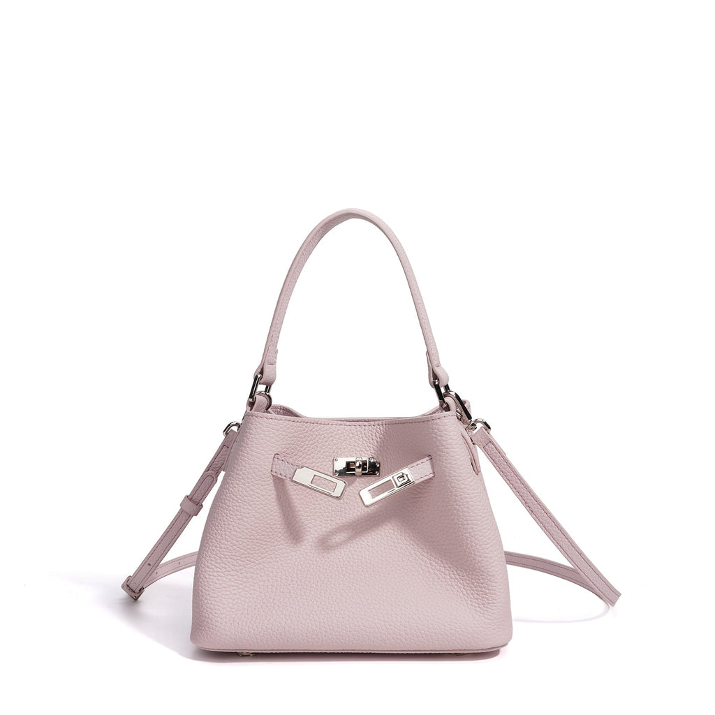 Structured Full Grain Leather Handbag - VVISN