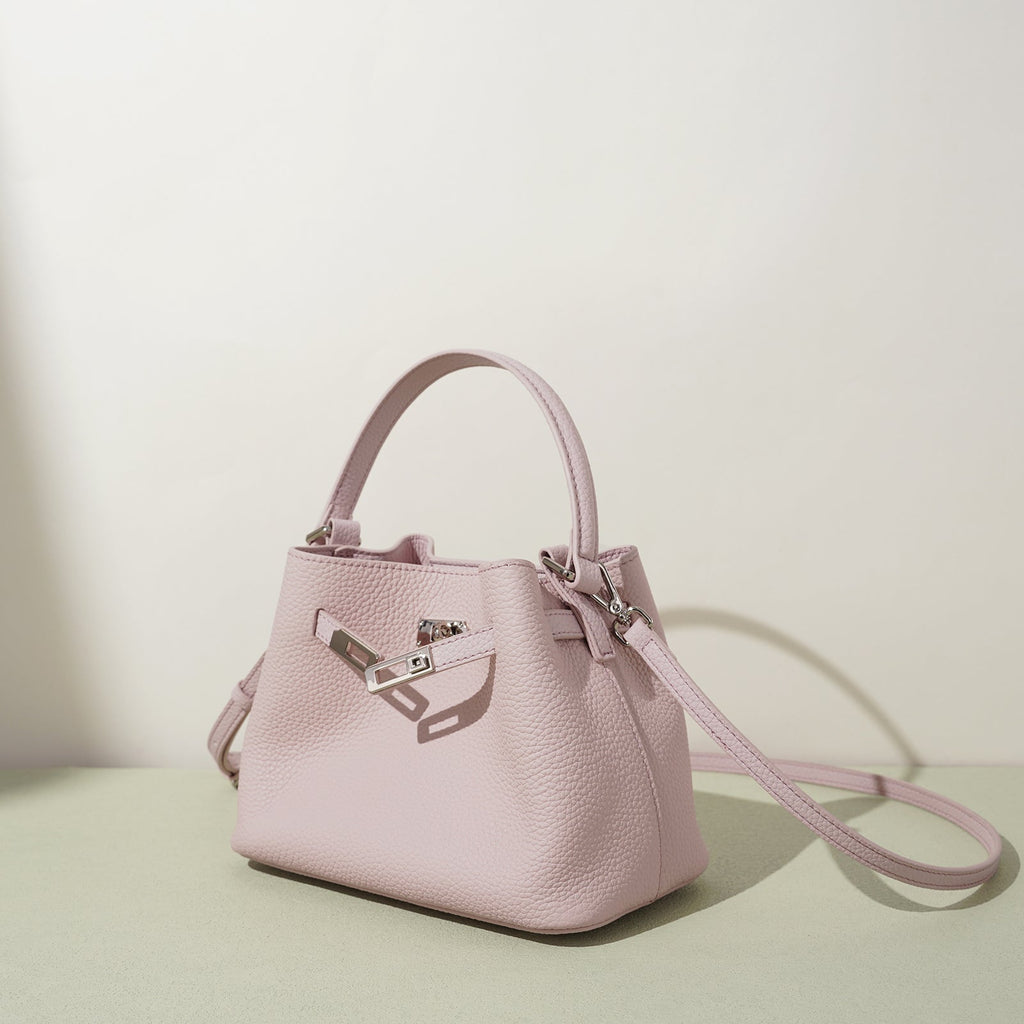 Structured Full Grain Leather Handbag - VVISN