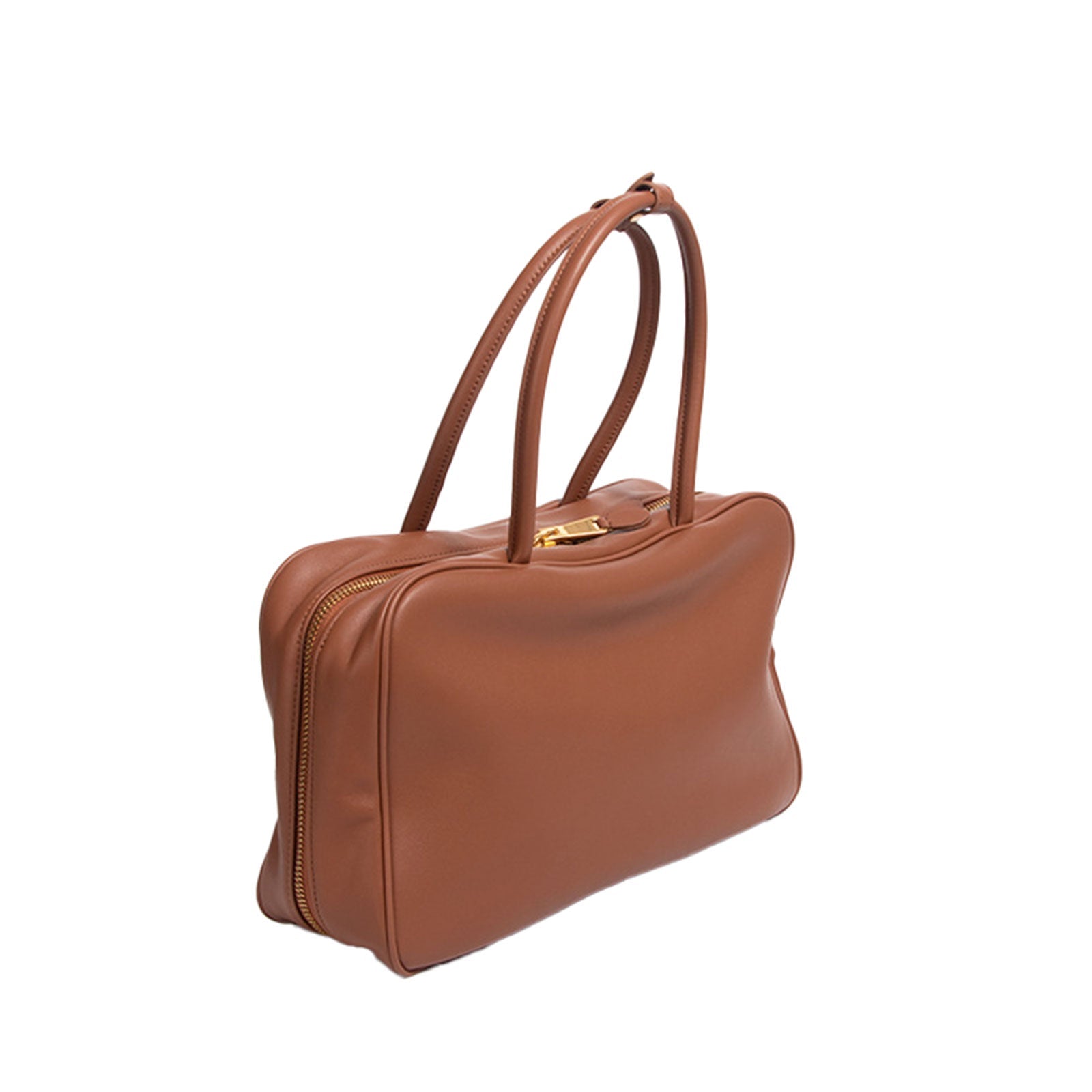 Suede Splicing Leather Boston Satchel - VVISN