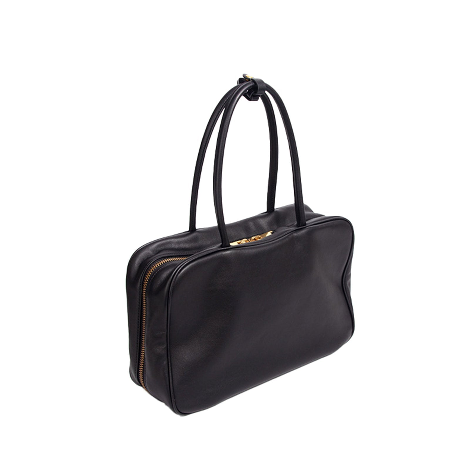 Suede Splicing Leather Boston Satchel - VVISN