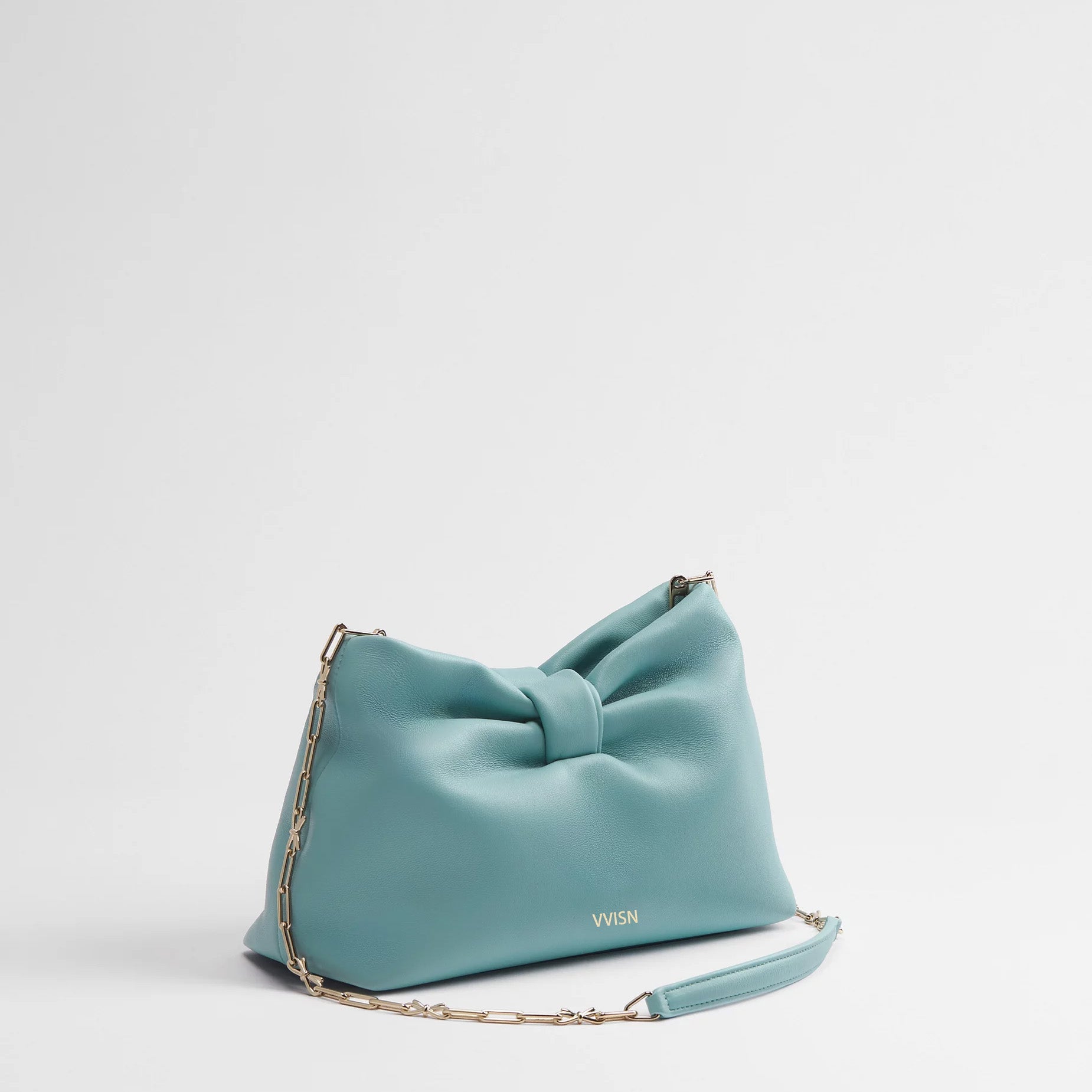 Supple Lambskin Bow - Shaped Shoulder Bag - VVISN