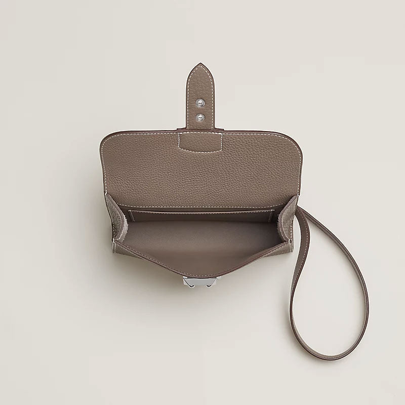 Togo Calfskin Crossbody Bag Etoupe - VVISN