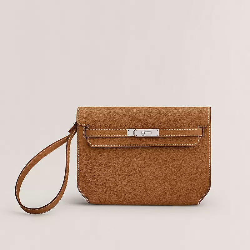 Togo Calfskin Pouch with Palladium - VVISN