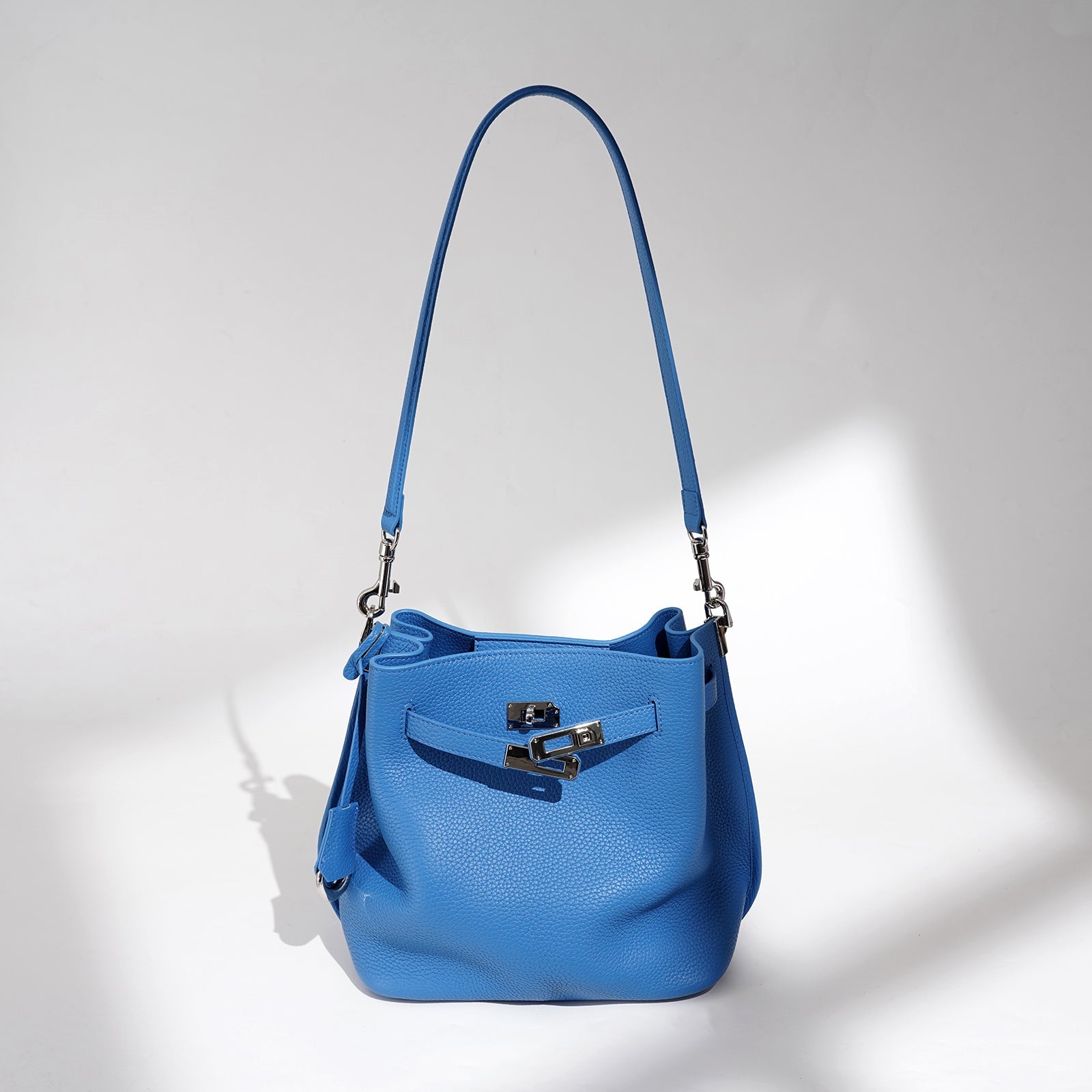 Top Grain Cowhide Curved Satchel Bag - VVISN