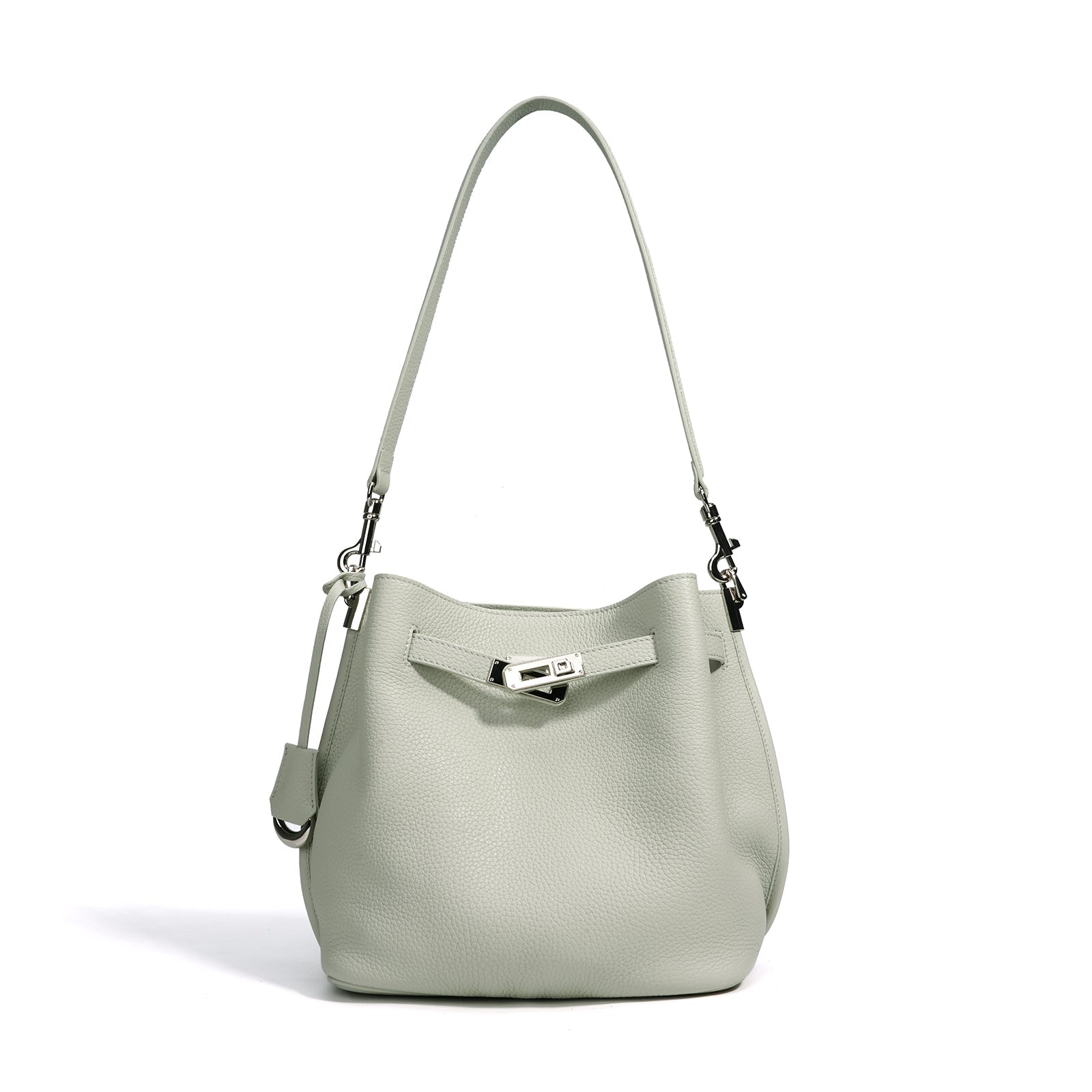 Top Grain Cowhide Curved Satchel Bag - VVISN