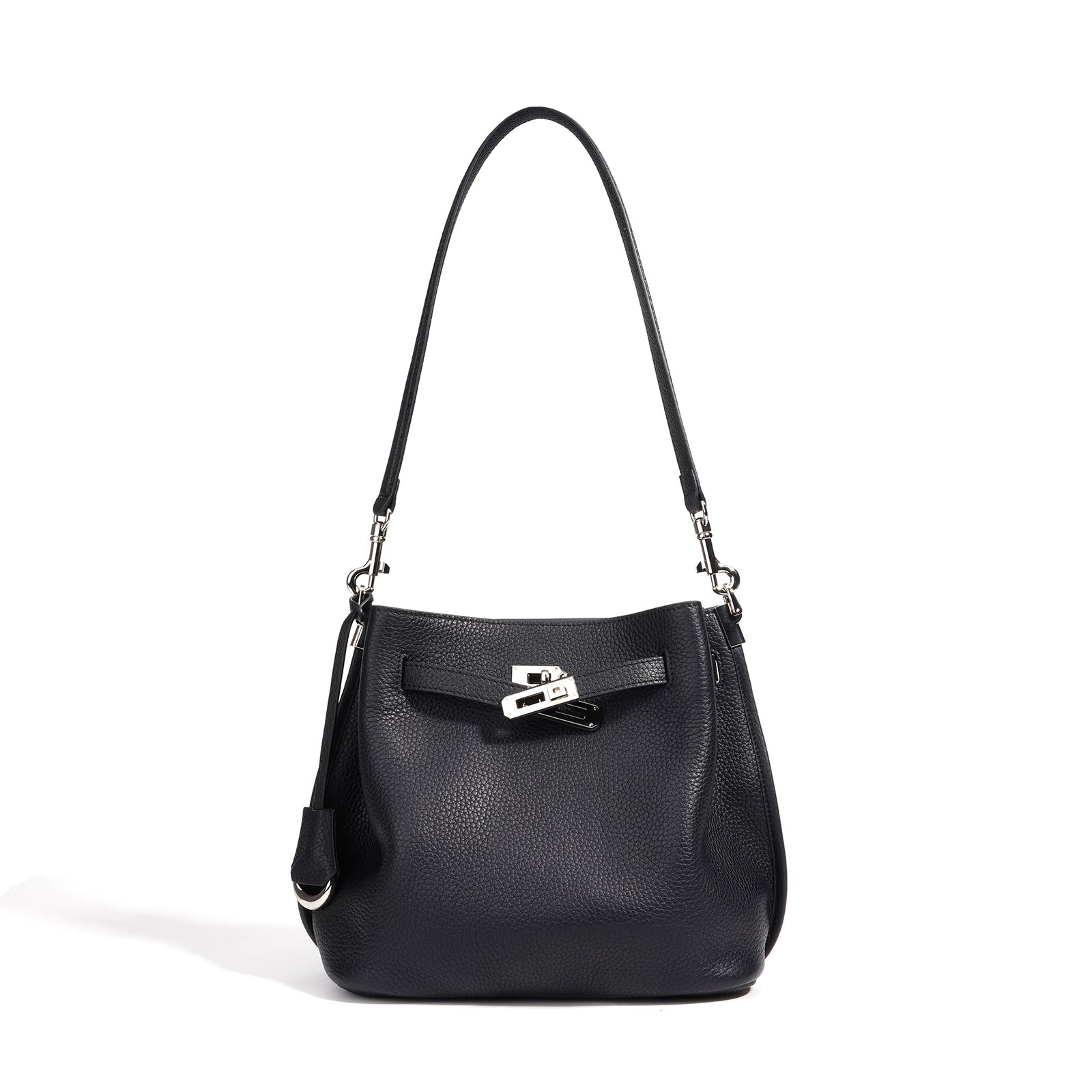 Top Grain Cowhide Curved Satchel Bag - VVISN