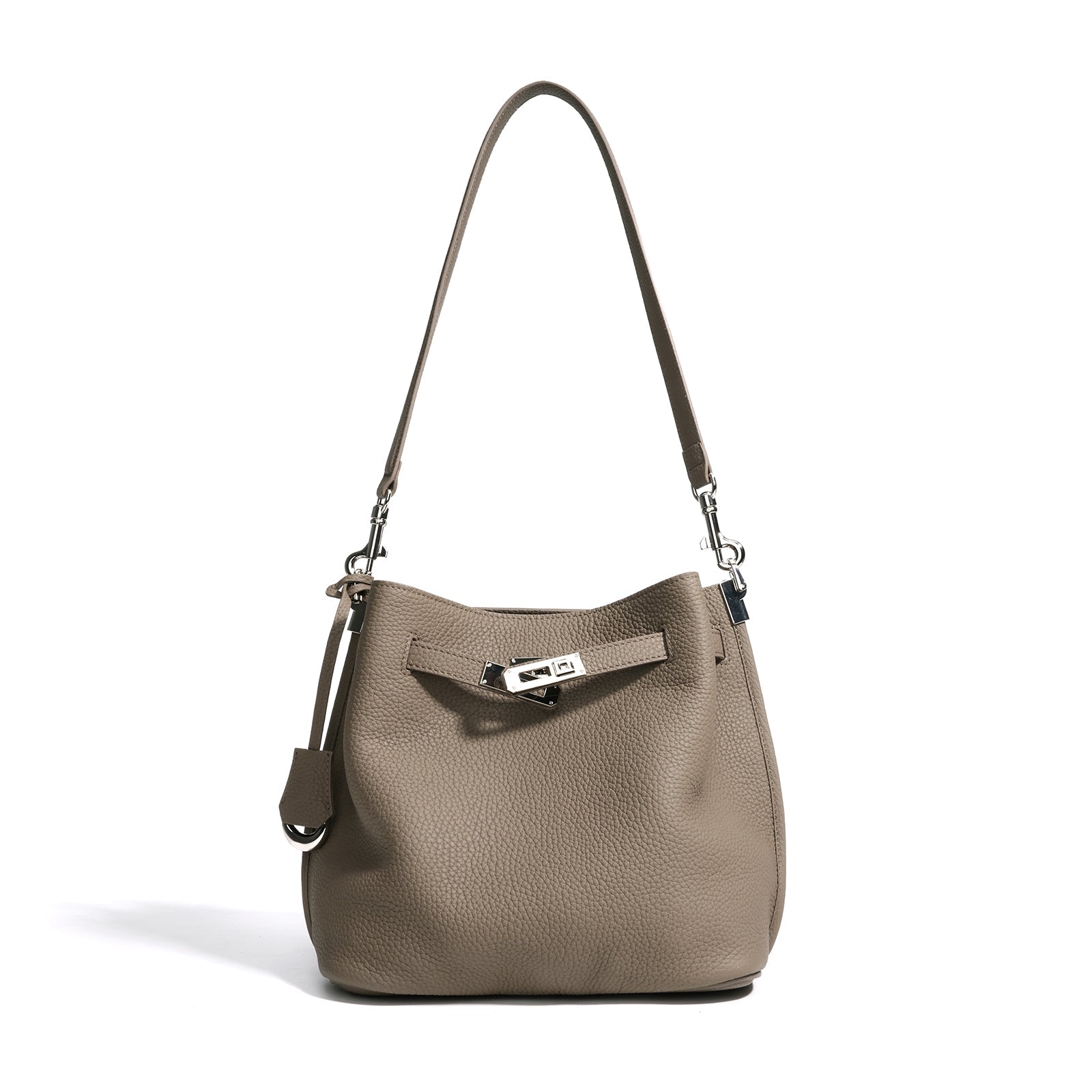 Top Grain Cowhide Curved Satchel Bag - VVISN